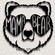 project_20240406_0951317-01.png Mothers Day Mama Bear wall art mom bear hearts wall decor 2d art