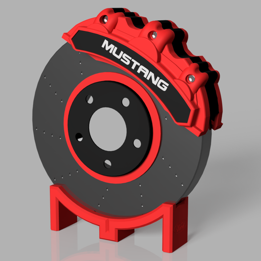 Motorsport Inspired Brake Disc LED Lamp - Racing Wall Decor - 3D Printable STL