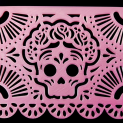 Frida.png Papel Picado : Frida Kahlo Design