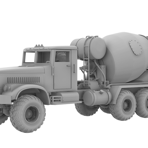 🚚 KrAZ-255B cement mixer truck HQ・ 3D File for 3D printing・Cults