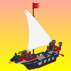 Шаблон-01.png NotLego Lego Pirate Ship Model 301