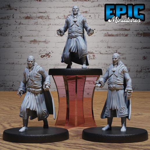 Vampire Classic Set ‧ DnD Miniature ‧ Tabletop Miniatures ‧ Gaming Monster ‧ 3D Model ‧ RPG ‧ DnDminis ‧ STL FILE