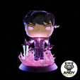 Naranja-Violeta-Blanco-Grande-y-Negrita-Personalización-Cuadrado-Sticker-11.png SUNG JINWOO MONARCH - SOLO LEVELING CUSTOM POP