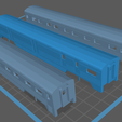1.png Indian Pacific Ghan car trailer NR class shell Complete set 3D print model