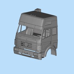 a1.jpg 3D file MerscedesSK Truck Cab 3D printed STL model・3D printable model to download, ITman3D