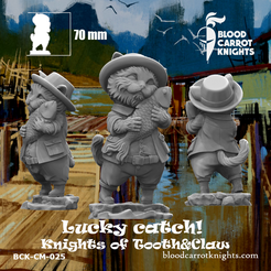 BCK-CM-025_-_Lucky_Catch_33.png 3D-Datei Lucky Catch | Niedliches Fischerkätzchen mit Fischfigur・3D-druckbare Vorlage zum herunterladen