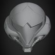 SamusPowerHelmetFrontalBase.jpg Metroid Samus Aran Power Suit Helmet for Cosplay