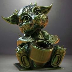 BabyDragon_pot.jpg BABY DRAGON - Pen Holder