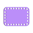 rectangle small.stl Base for crochet basket rectangle small