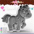 109-caballo.jpg Beautiful horse cookie cutter - beautiful horse cookie cutter