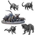 Dire-Rats-and-rat-swarms-samples-from-Mystic-Pigeon-Gaming.jpg dnd Giant Dire Rats and Rat Swarms (resin miniatures)