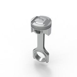 1.jpg 3D file piston and connecting rod・Design to download and 3D print