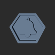 bell-3.png Bell Symbol Hexagon – 3D Printable Game Token