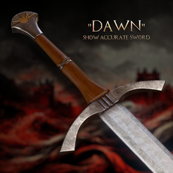 Dawn-Showcase-010.png STL file Dawn - Arthur Dayne Sword - Show Accurate: House of the Dragon - Game of Thrones・3D printing idea to download, Raughnut