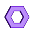 Hex-piece.stl Jogo do galo / Jogo do galo