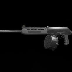 Saiga-12-render-final-v3-parte-2.jpg Fichier STL Modèle réduit de l'arme Saiga-12・Plan imprimable en 3D à télécharger