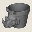 Rhino-Head-Planter-04.jpg Rhino Head Planter