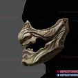 ghost_of_tsushima_mask_skeletal_03.jpg Ghost of Tsushima Skeletal Vengeance Mask - Japanese Oni Samurai Helmet