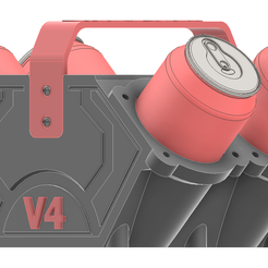 HIELERAIAM.png STL file COOLER COOLER / CAN HOLDER IN BLOCK SHAPE V4・3D printing template to download