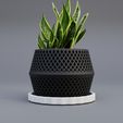 Geometric-Flower-Vase-view-1.jpg Geometric Flower Vase – Modern 3D Printed Decor