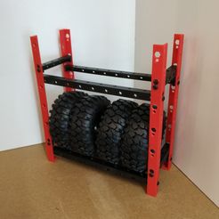 1641411926820.jpg Télécharger fichier STL Tire rack échelle 1/10 Garage Crawler Diorama • Design pour impression 3D, querfeld