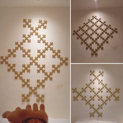 THYTJT.jpg Файл STL МОДУЛЬНОЕ ФРАКТАЛЬНОЕ НАСТЕННОЕ УКРАШЕНИЕ・3D-печатная модель для загрузки