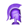 Untitled-Spartan Helmet on Base.obj Spartan Helmet on Base 3D Print Model