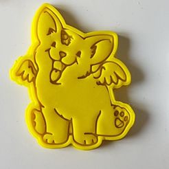 9.jpg Angel Unicorn Doge Cookie Cutter