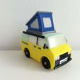 CAMPERVAN-MAIN-UPPERBED-ISO-01-DAVID-CREATES-IT.jpg Campervan Toy. Full Set. Surfboard, Luggage, Bed and Tent.