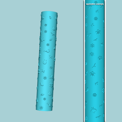 s.png Archivo STL Texture Roll 53 Spring Positive - Creador de decoraciones de fondant・Objeto de impresión 3D para descargar