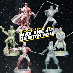DarthVader01.jpg STL file Star Wars - May the 4th PACK・Model to download and 3D print