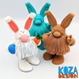 easter-gnome-03.jpg STL file Easter Hairy Gnome with a bunny costume・3D print model to download