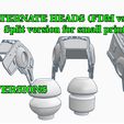 HEADNECKALTERNATES11.jpg Empire Strikes Back AT-ST 3D printable STUDIO SCALE 3D print model