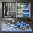 Above-and-outside-image.jpg Arcadia Macross 1/60 VF-1 Super Valkyrie / Veritech Parts Storage and Display Box