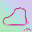 895_cutter.png FUN HIGH TOP SNEAKERS COOKIE CUTTER MOLD