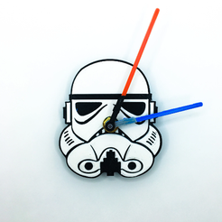 stormtrupper1.png Fichier STL Horloge murale Stormtrupper inspirée de Star Wars - édition Mandalorian - Imprimante 3D・Modèle pour imprimante 3D à télécharger