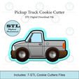 Etsy-Listing-Template-STL.png Pickup Truck Cookie Cutter | STL File