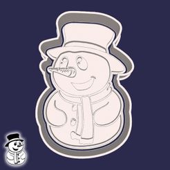 67-1.jpg Emporte-pièces Noël | Nouvel An - #121 - bonhomme de neige (style 10)
