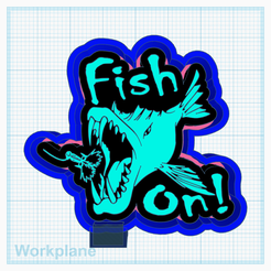 Fish-on.png Файл STL Рыба на 1・3D-печатный дизайн для загрузки
