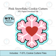Etsy-Listing-Template-STL.png Pink Snowflake Cookie Cutter | STL File