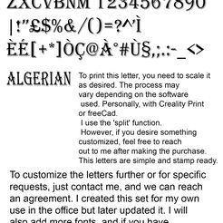 Untitled-1.jpg Alphabet of 3d Letters in AlgerianFont