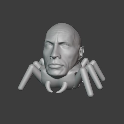 The Arocknid (The Rock + Gizo The Spider) - No Supports 3D model