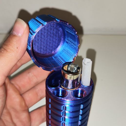 IMG-20240608-WA0016.jpg Zigarettenetui mit Reißverschluss und Bodenfach / Pitillera con cierre y compartimento inferior