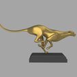 002.jpg Leopard Running V2 - 3D yazıcıyla basılabilir heykel
