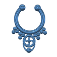 septum_fem_jewel_47-v4-08.png STL file fake nose hook FAKE NIPPLE Clamps Pendant PIERCING Female Septum Barbaella male Non-Piercing Body Jewellery Bondage Weight femJ-47 3d print cnc・3D printer design to download