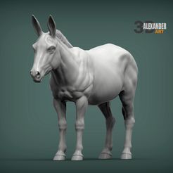 Donkey-1.jpg 3D file Donkey 3D print model・3D printable design to download