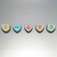 Conversation-Hearts-Keychain-Clicker-Valentine-included.jpg Conversation Heart Clicker / Valentine Heart Keychain / Fidget - No AMS - Commercial License Included