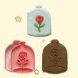 flower-bb2-1.jpg FLOWER BEAUTY AND THE BEAST COOKIE CUTTER STAMP
