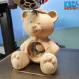 KOZA-TEDDY-BEAR-01.jpg Valentine´s Teddy Bear Ornament printed in place without supports