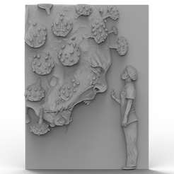 Middle-Finger-Virus.png 3D-Modell STL-Datei für CNC-Router/Laser & 3D-Drucker Mittelfinger-Virus